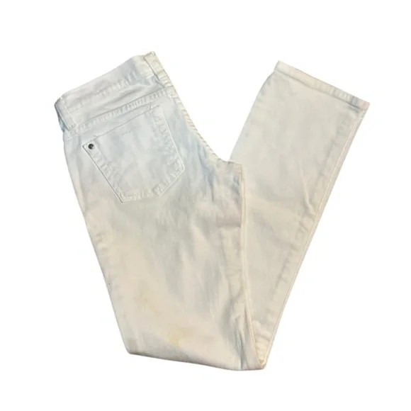 Flying Monkey Low Rise Straight Leg Jeans - White - Size 28 - Picture 3 of 5